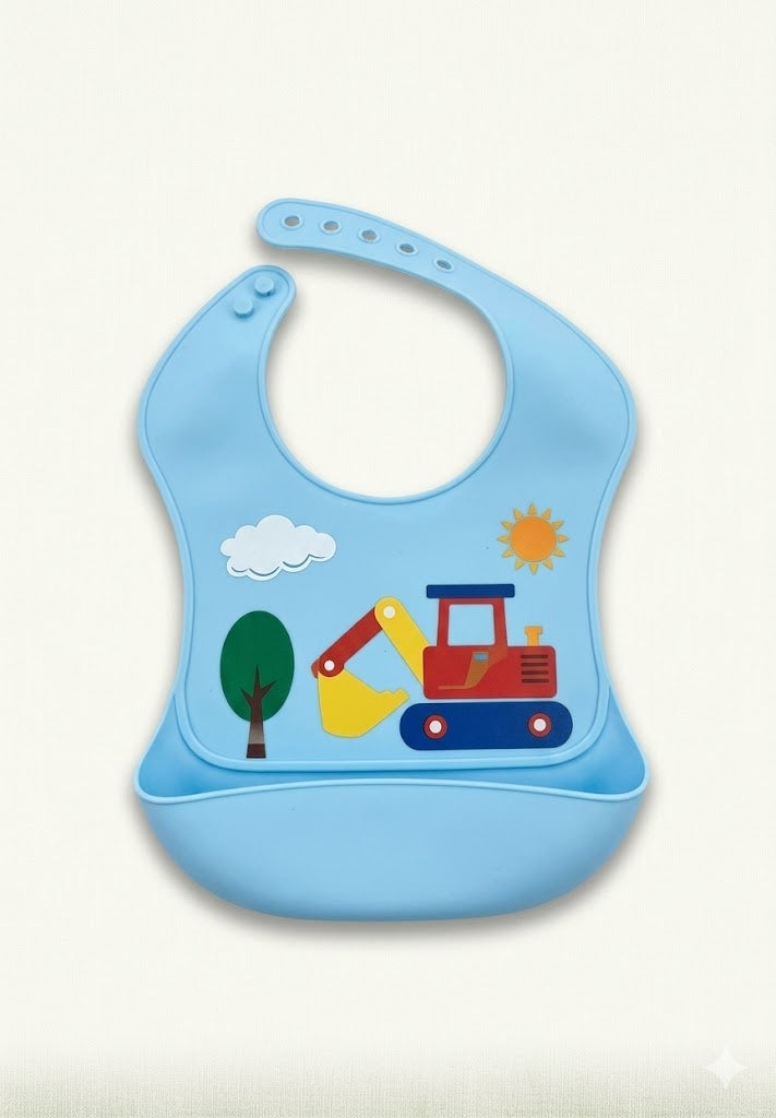 Kido Buzz® Silicone Baby Bib with Detachable Tray | Toddler Feeding Clean Mealtime Bib