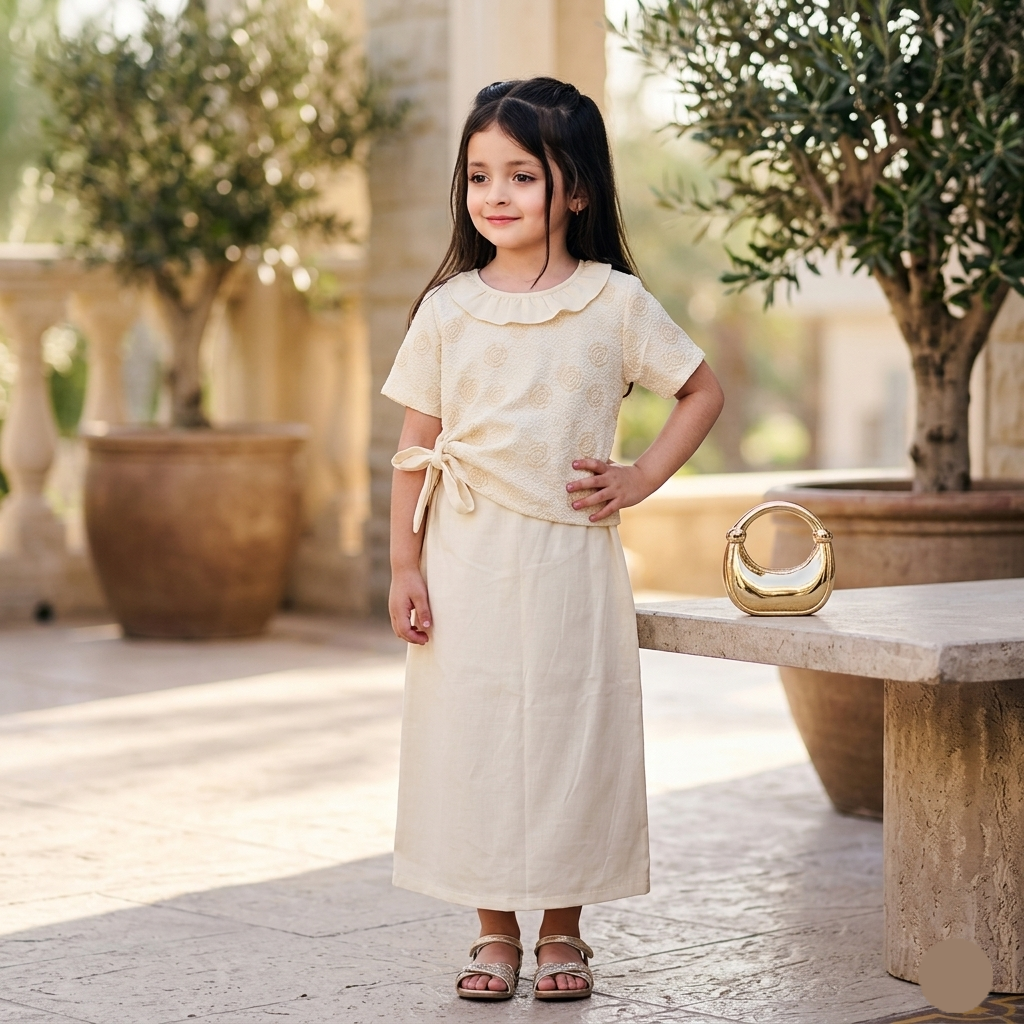 Kido Buzz® Girls Blouse Dress for Kids – Cute Party Wear & Casual Cotton Outfit