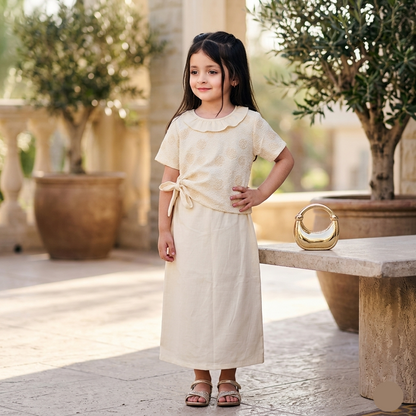 Kido Buzz® Girls Blouse Dress for Kids – Cute Party Wear & Casual Cotton Outfit