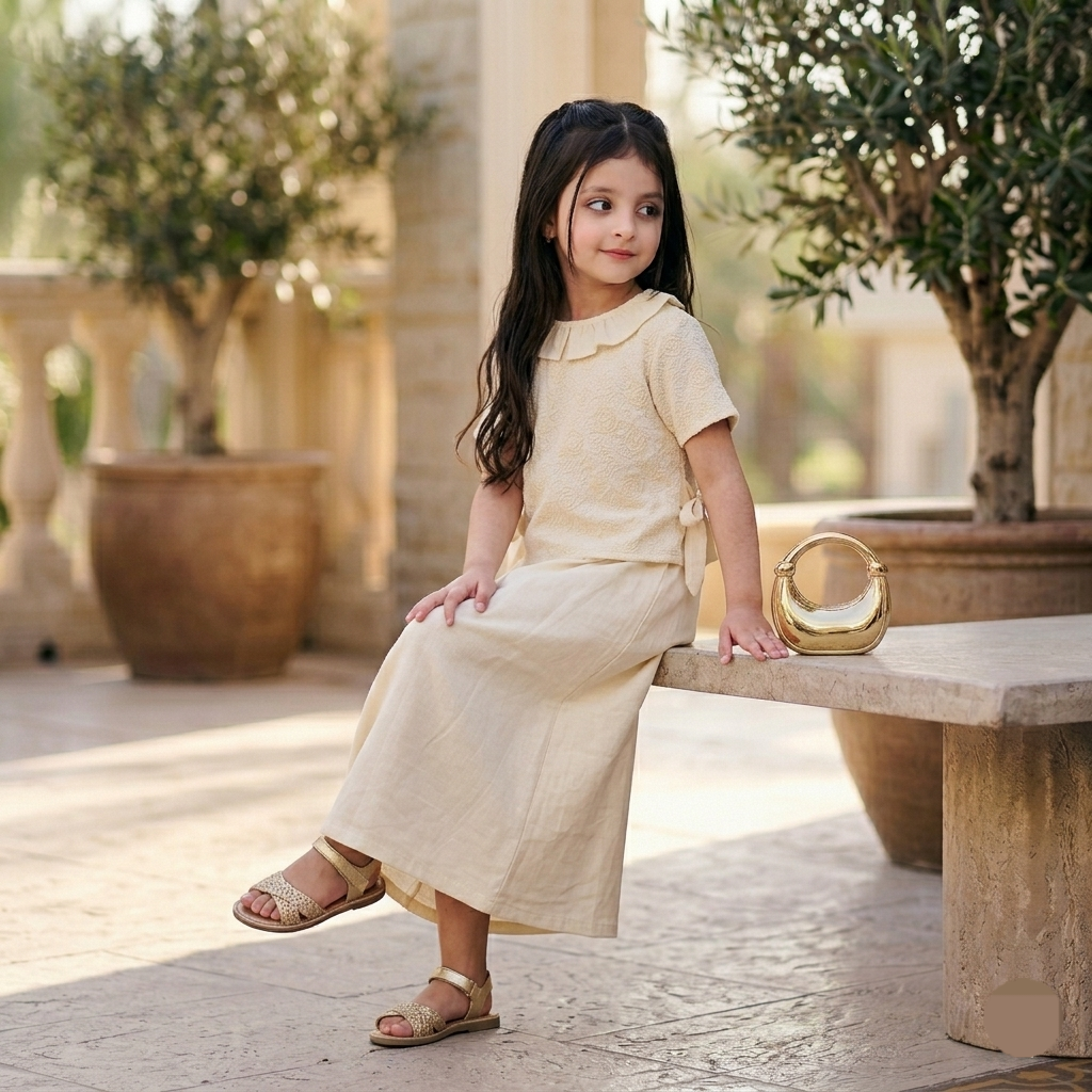 Kido Buzz® Girls Blouse Dress for Kids – Cute Party Wear & Casual Cotton Outfit