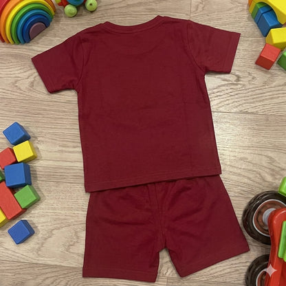 Kido Buzz® Red Lions Boys Set – Kids Summer Outfit, Toddler & Baby Boys Cotton Casual Wear