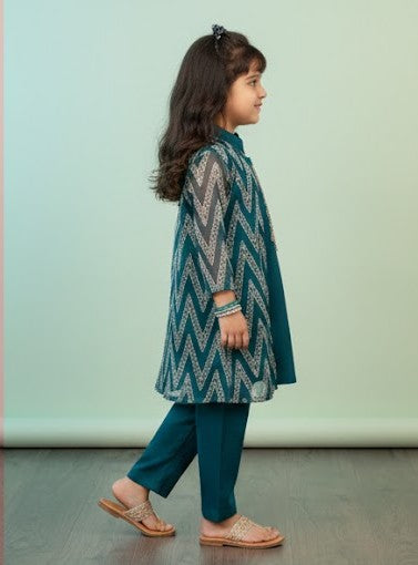 Kido Buzz® Fancy Girls Dress – Kids Party Wear, Eid & Wedding