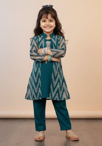Kido Buzz® Fancy Girls Dress – Kids Party Wear, Eid & Wedding