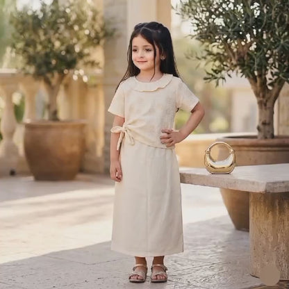 Kido Buzz® Girls Blouse Dress for Kids – Cute Party Wear & Casual Cotton Outfit